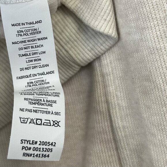 Rhone Signature Rib Crew Neck Sweater  Women’s Size XS Oatmeal Heather - Picture 5 of 9